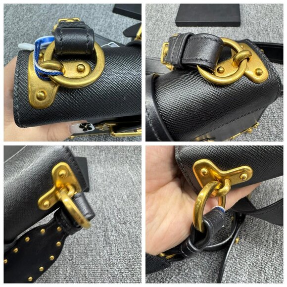 Prada Cahier Black Leather Shoulder Bag 835-031125 - Picture 11 of 16